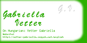 gabriella vetter business card